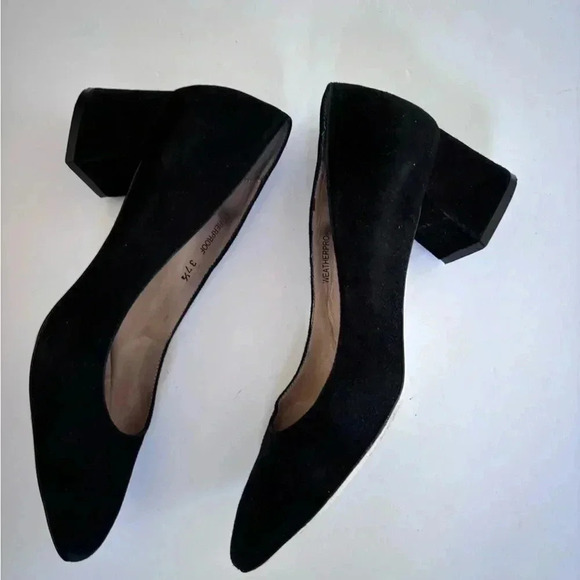 Ron White Black Suede Block Heel - Picture 2 of 10